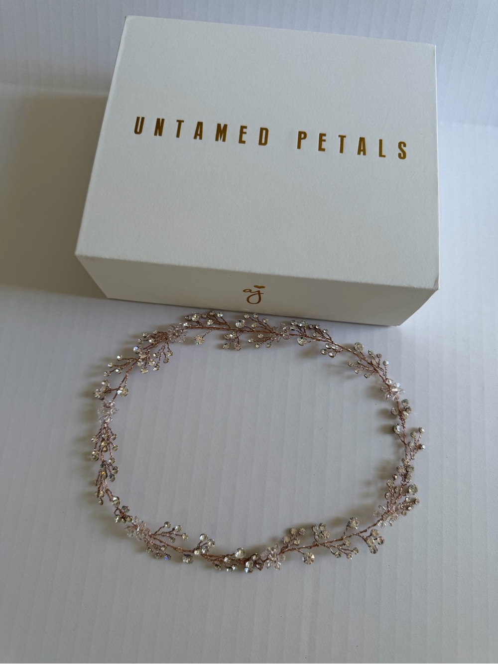 Rose Gold Bridal Headpiece -